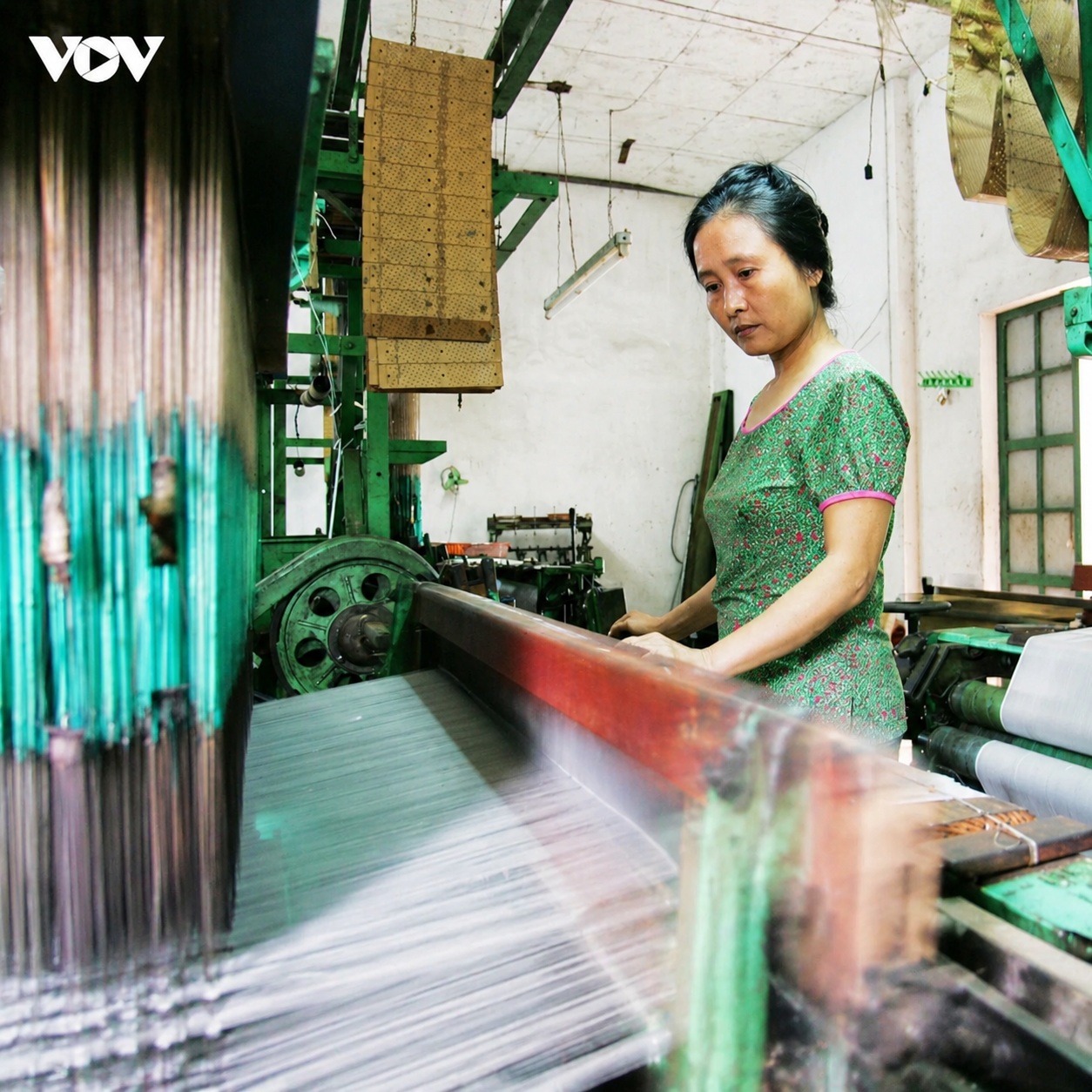 Khung dệt lụa Nha Xá